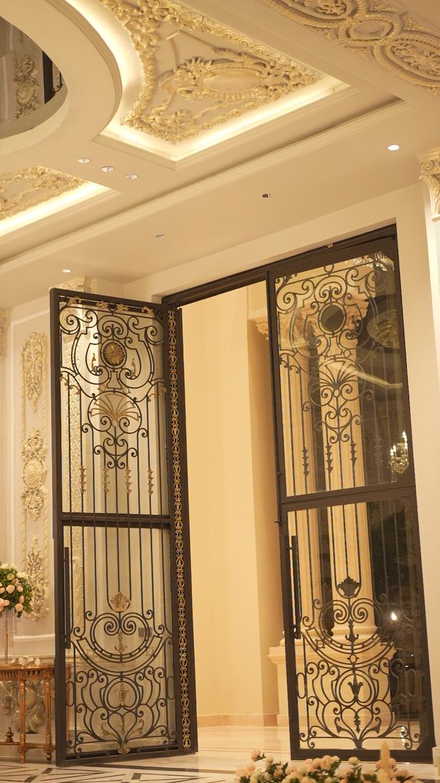 Wrought iron doors at Casa Royal