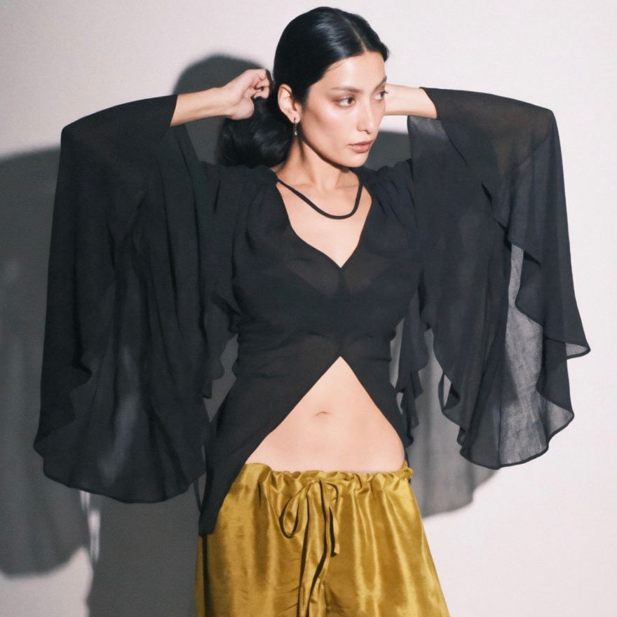 Jaanu Collection 9 campaign photograph, look 1